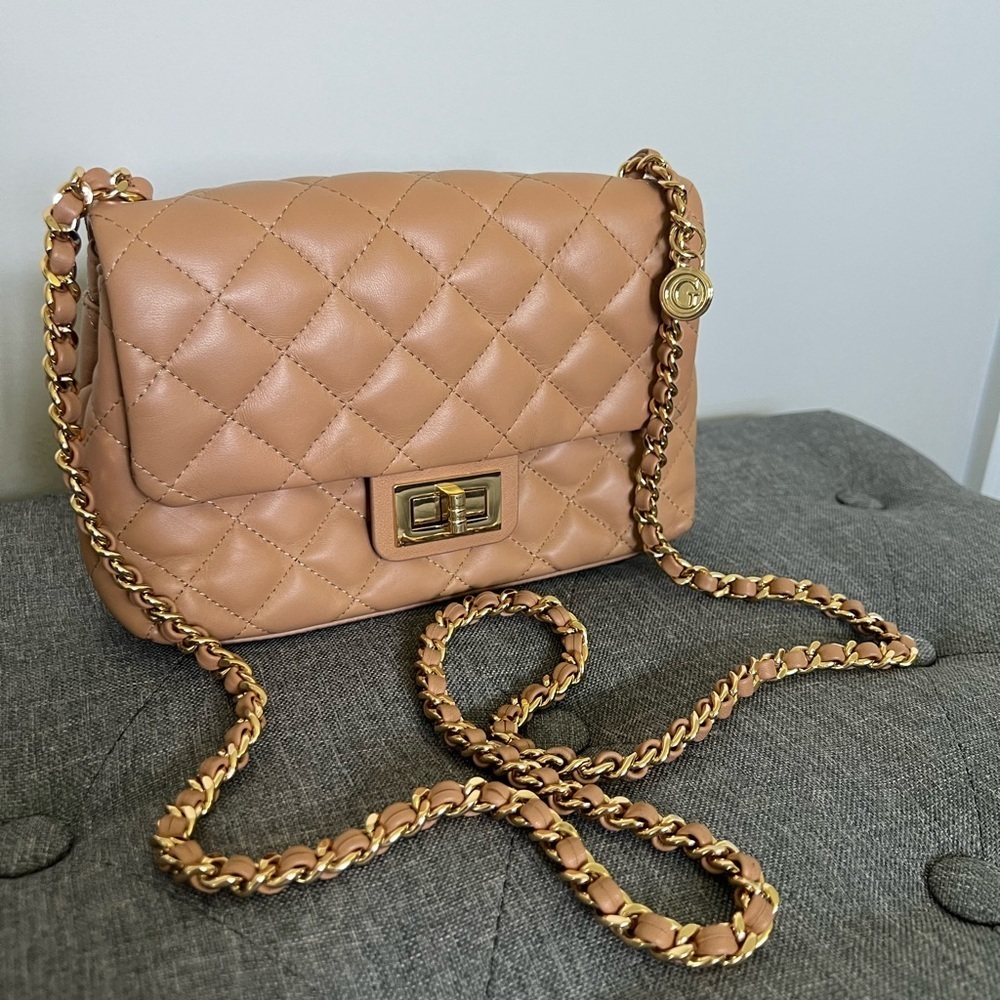 G by Giuliana Black Label Quilted Lamb Leather Crossbody - Picture 2 of 10